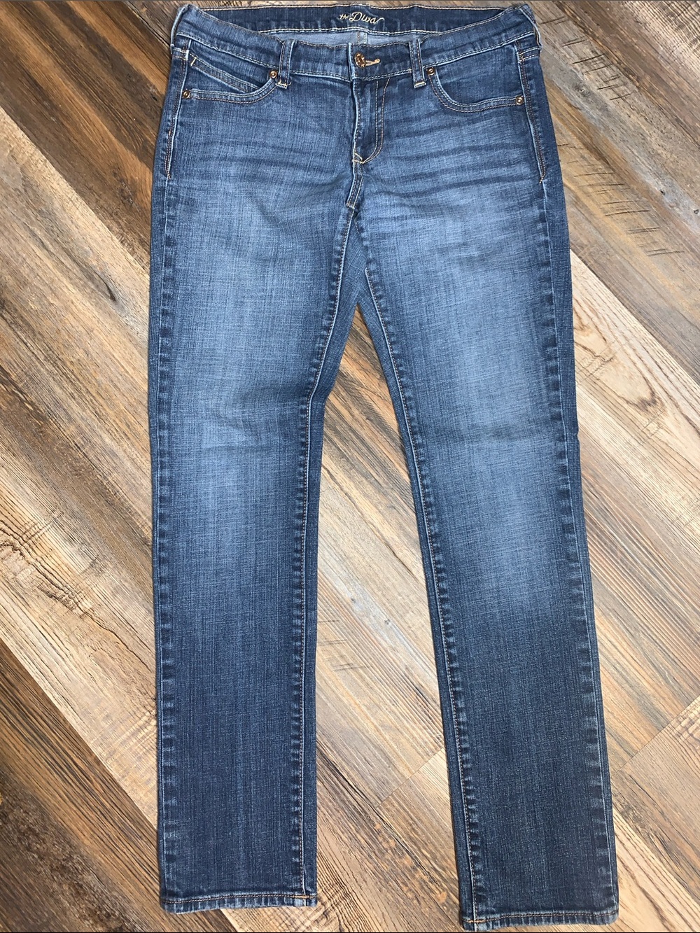 Old Navy Medium Wash Straight-Leg Jeans